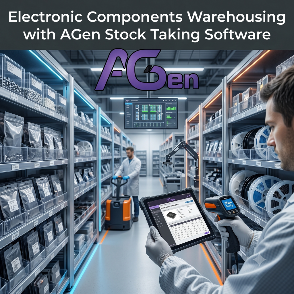 Electronic Components Warehousing with AGen Stock Taking Software