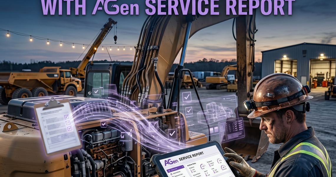 Digitize Heavy Machinery Maintenance with AGen Service Report