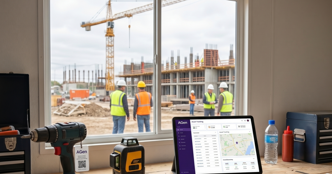 Track Construction Gear with AGen Asset Tracking