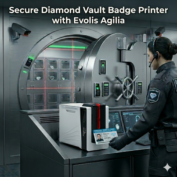 Secure Diamond Vault Badge Printer with Evolis Agilia