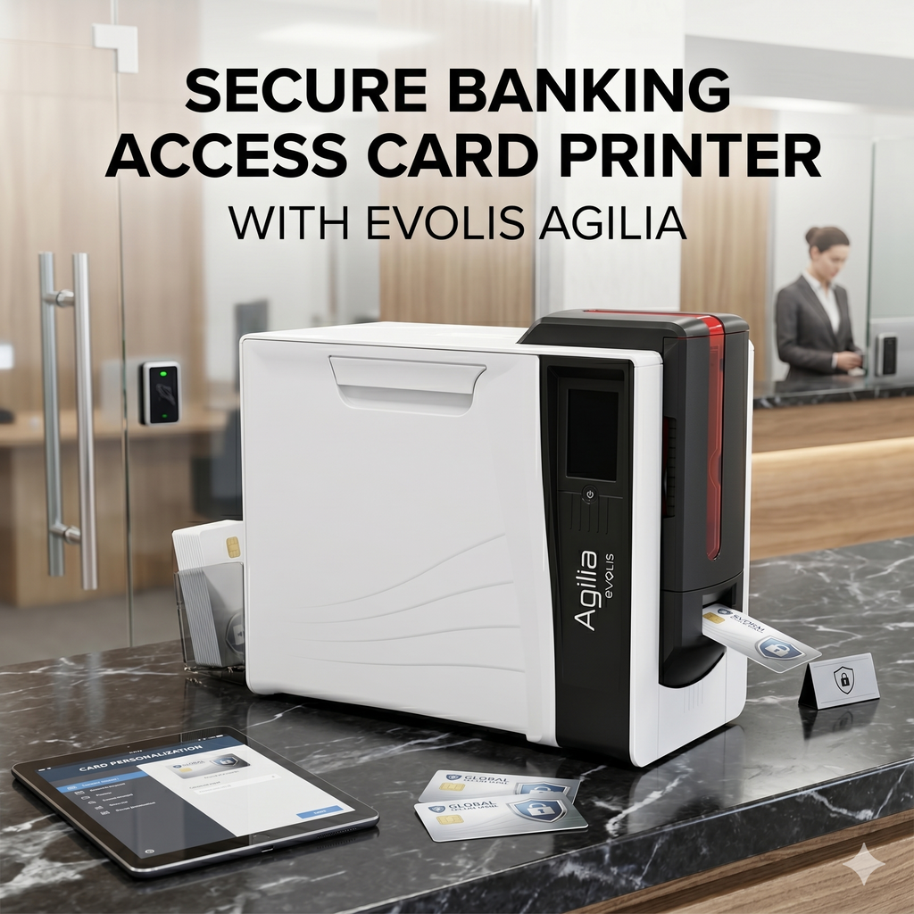 Secure Banking Access Card Printer with Evolis Agilia