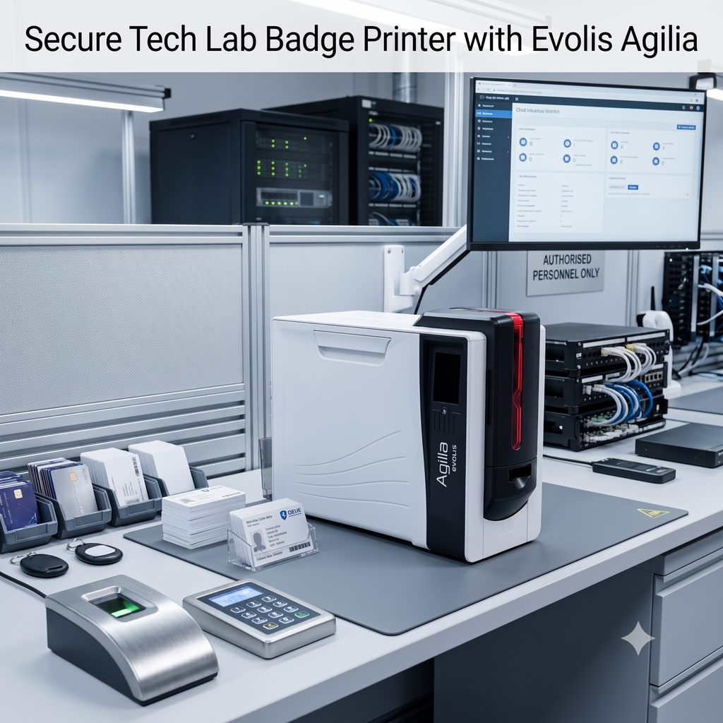 Secure Tech Lab Badge Printer with Evolis Agilia