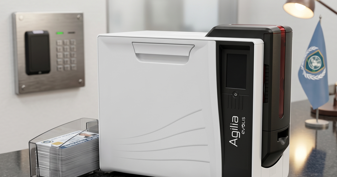 Secure Embassy Staff Badge Printer with Evolis Agilia