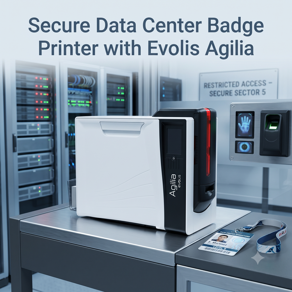 Secure Data Center Badge Printer with Evolis Agilia