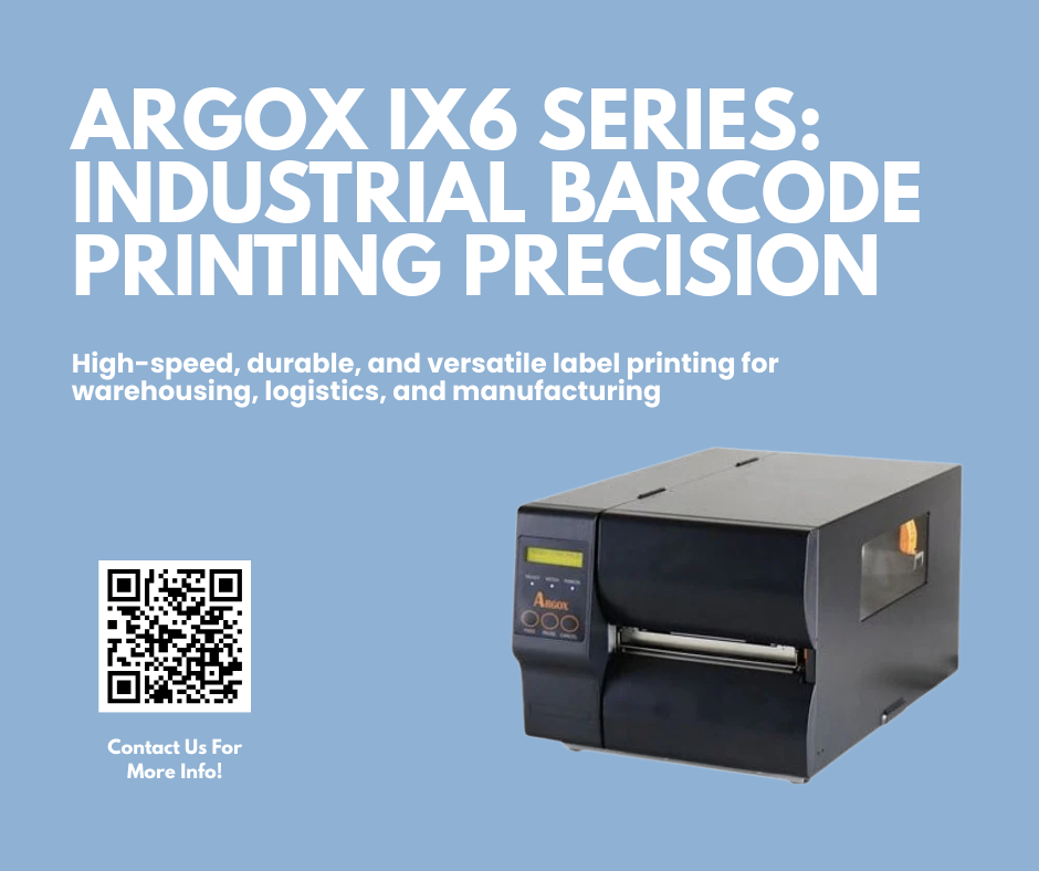 Argox iX6 Barcode Printer for Industrial Label Printing
