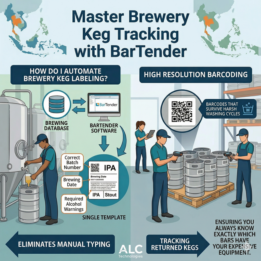 Master Brewery Keg Tracking with BarTender