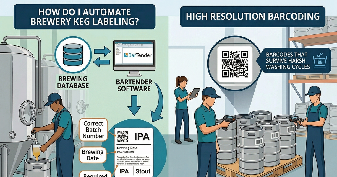 Master Brewery Keg Tracking with BarTender