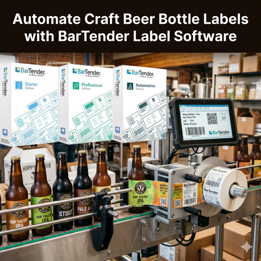 Automate Craft Beer Bottle Labels with BarTender Label Software