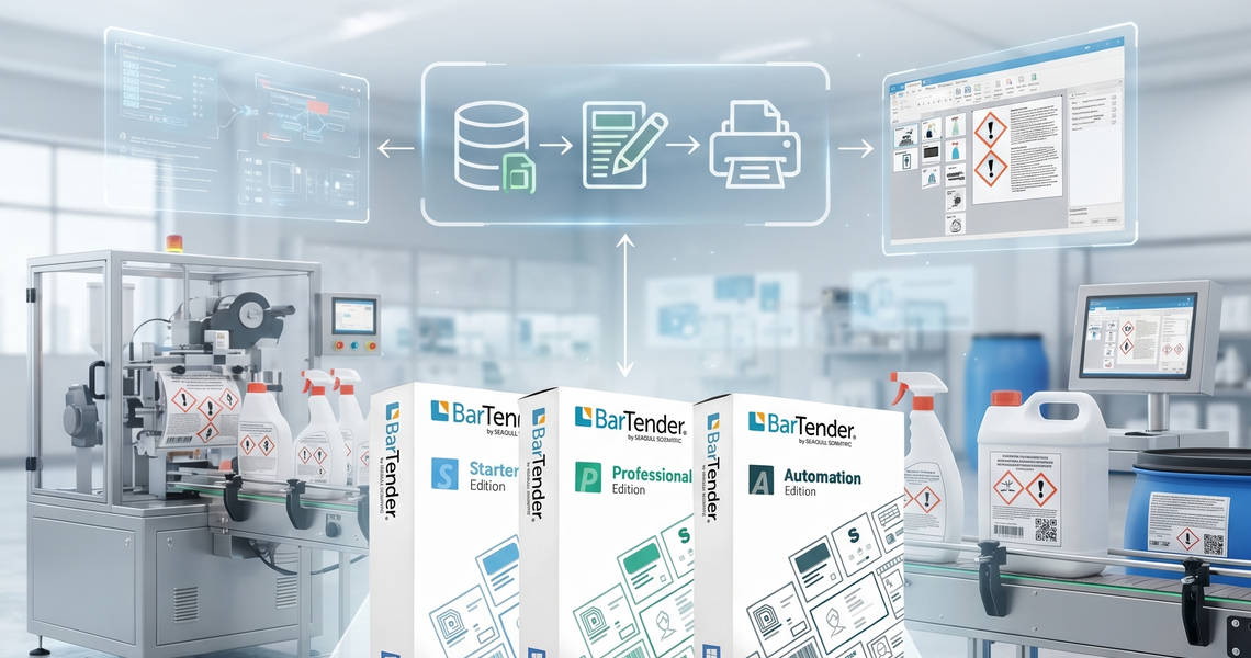 Automate Cleaning Chemical Labels with BarTender Software