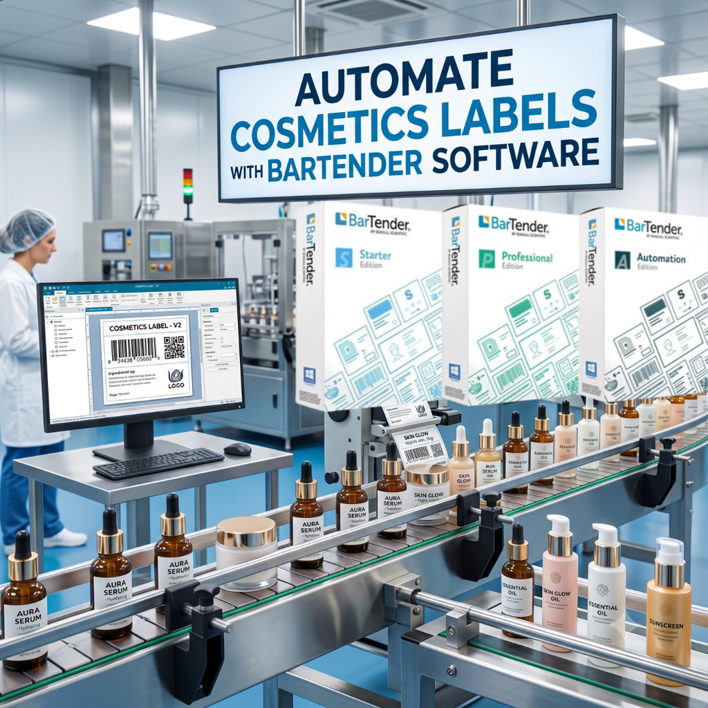 Automate Cosmetics Labels with BarTender Software