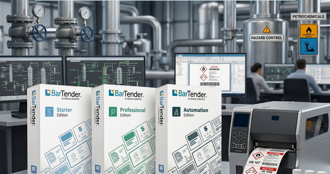 Automate Petrochemical Hazard Labels with BarTender Software