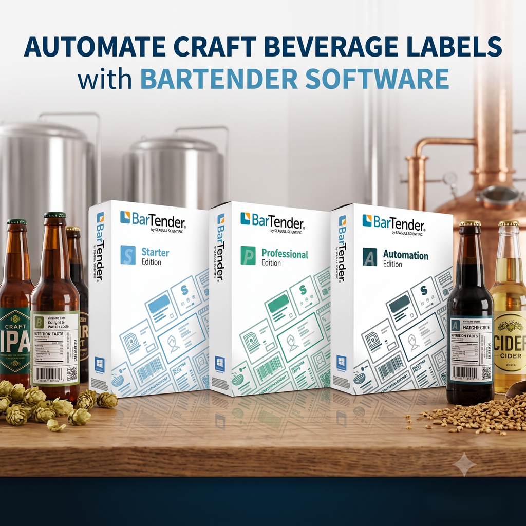 Automate Craft Beverage Labels with BarTender Software