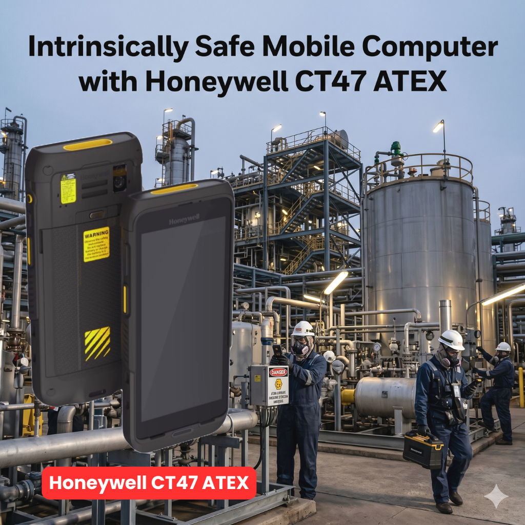 Intrinsically Safe Mobile Computer with Honeywell CT47 ATEX