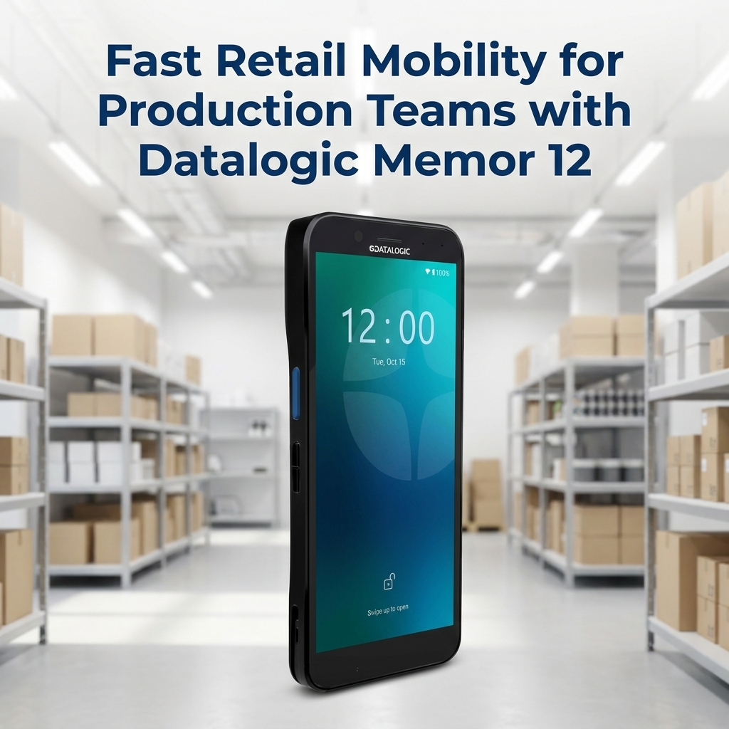 Fast Retail Mobility for Production Teams with Datalogic Memor 12