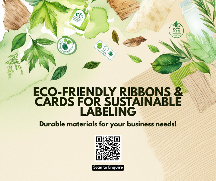 Eco-Friendly Ribbons for Edikio: Sustainable Card Labeling Solutions