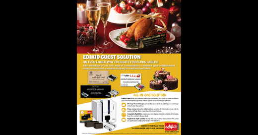 Edikio Guest Solution - The Easiest Way to Create Custom Food Labels for Your Establishment!