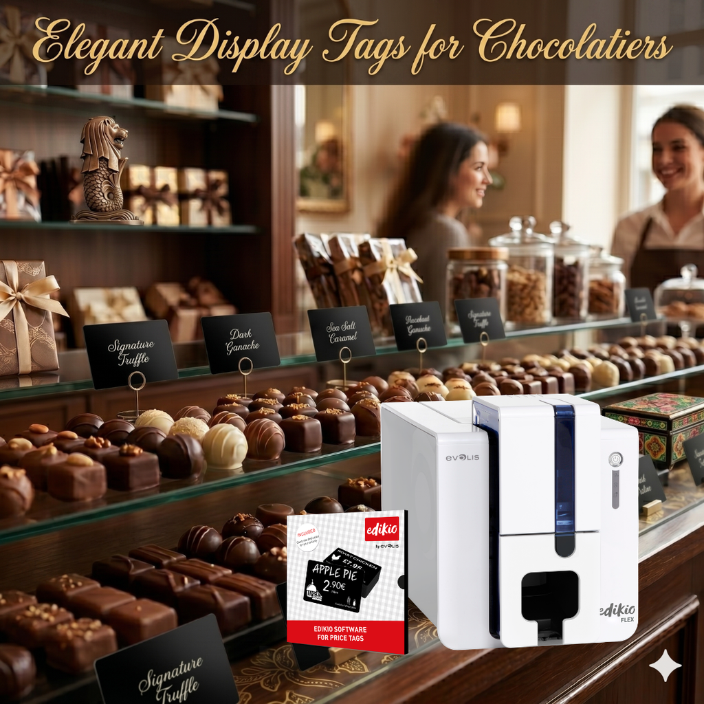 Elegant Display Tags for Chocolatiers