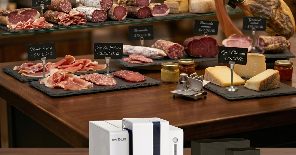 Elegant Meat Deli Tags with Edikio Flex