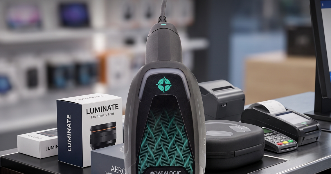 Fast Electronics Store Checkout Scanner with Datalogic GD4690