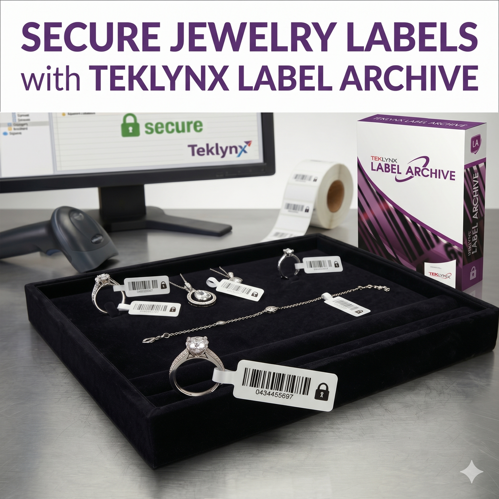 Secure Jewelry Labels with Teklynx Label Archive