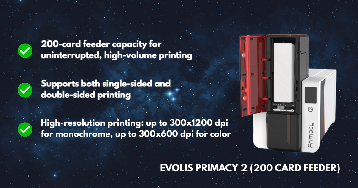 High-Volume Printing with Evolis Primacy 2 200-Card Feeder