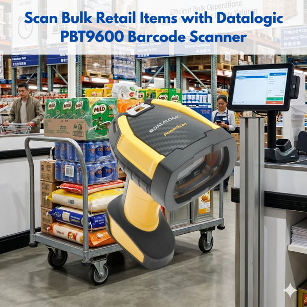 Scan Bulk Retail Items with Datalogic PBT9600 Barcode Scanner