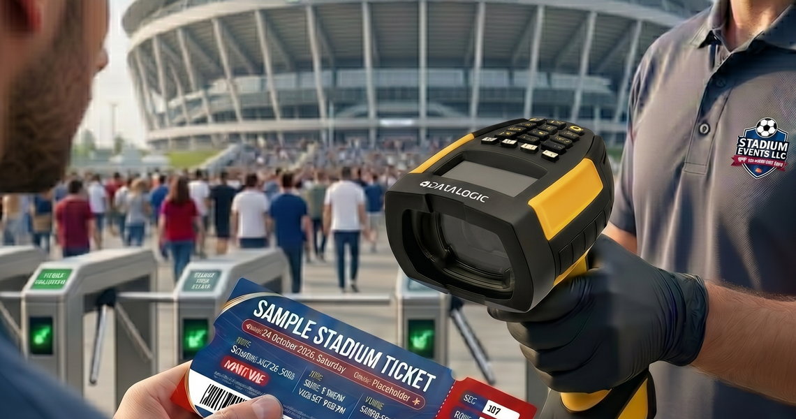 Fast Stadium Entry with Datalogic PBT9600 Barcode Scanners