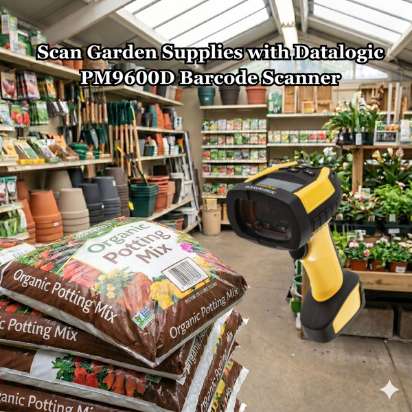 Scan Garden Supplies with Datalogic PM9600D Barcode Scanner
