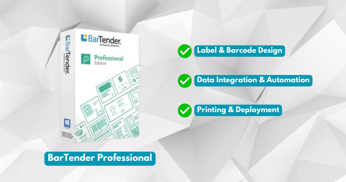 BarTender Professional Edition-Label Design Barcode Software Solution