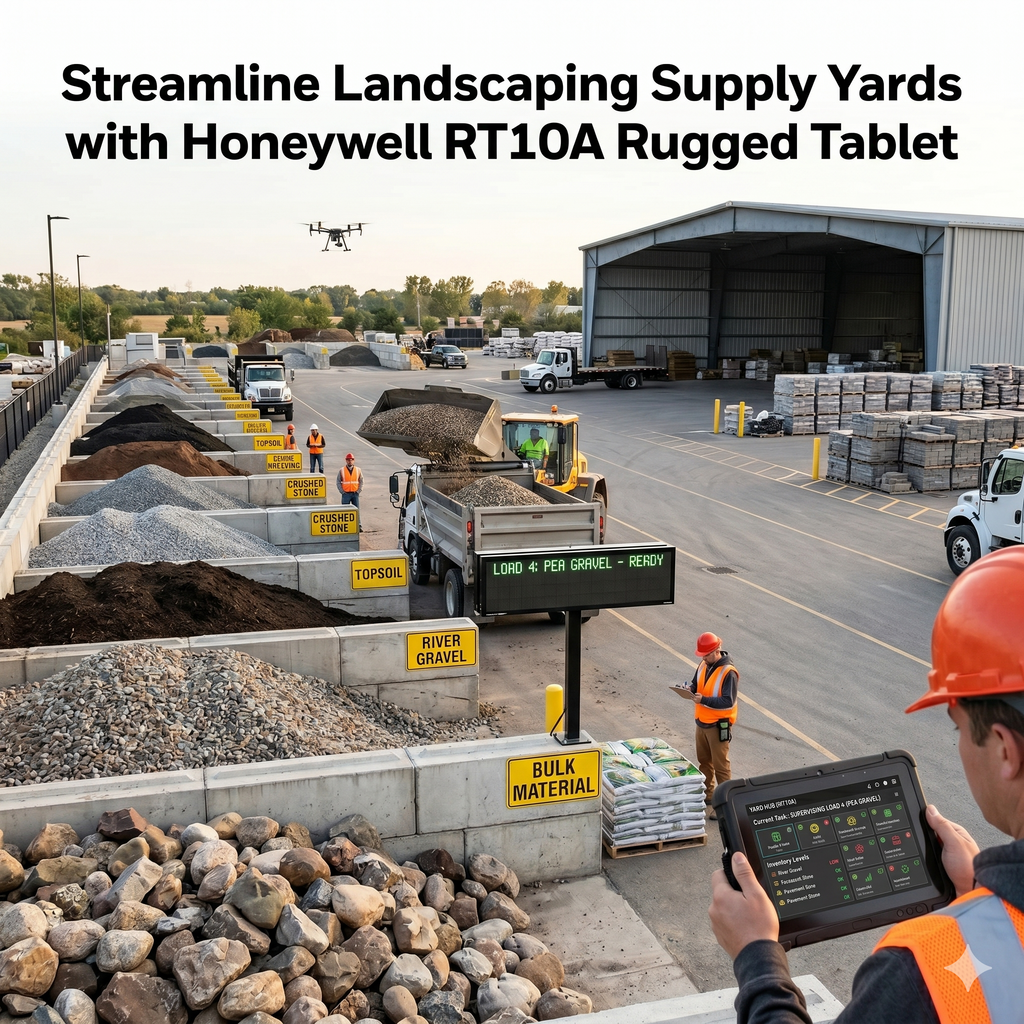 Streamline Landscaping Supply Yards with Honeywell RT10A Rugged Tablet