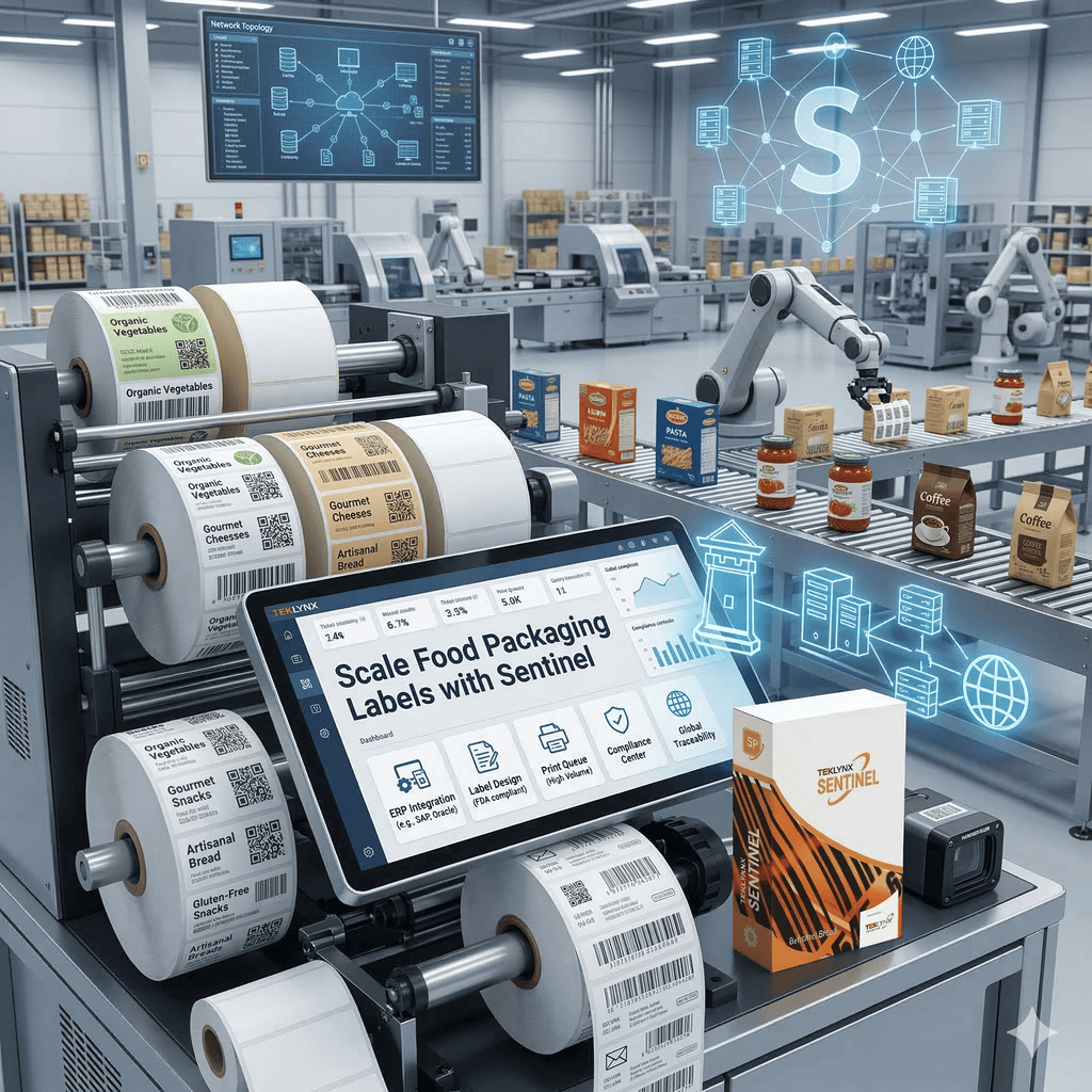 Scale Food Packaging Labels with Teklynx Sentinel