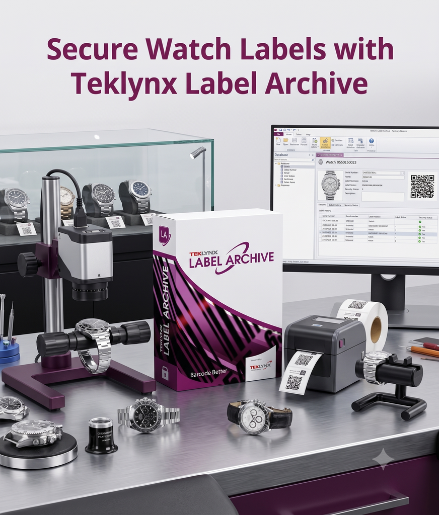 Secure Watch Labels with Teklynx Label Archive