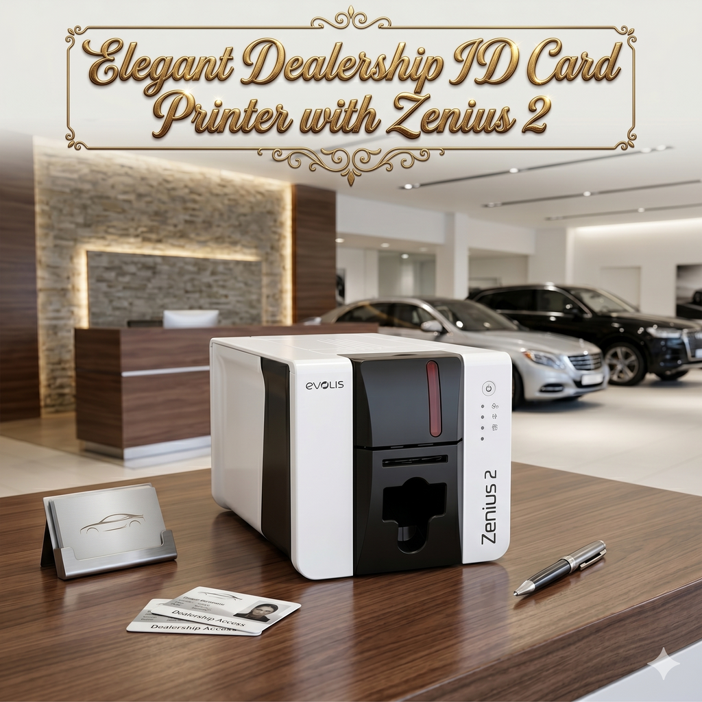 Elegant Dealership ID Card Printer with Zenius 2
