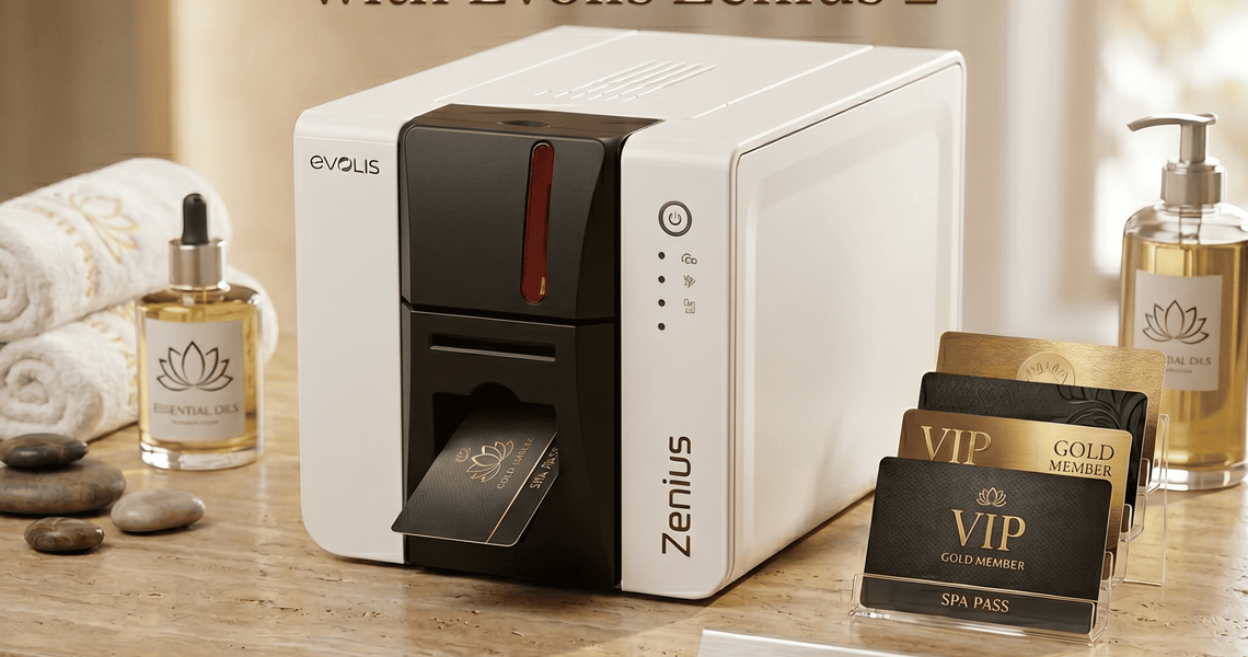 Elegant Spa VIP Card Printing Machine with Evolis Zenius 2