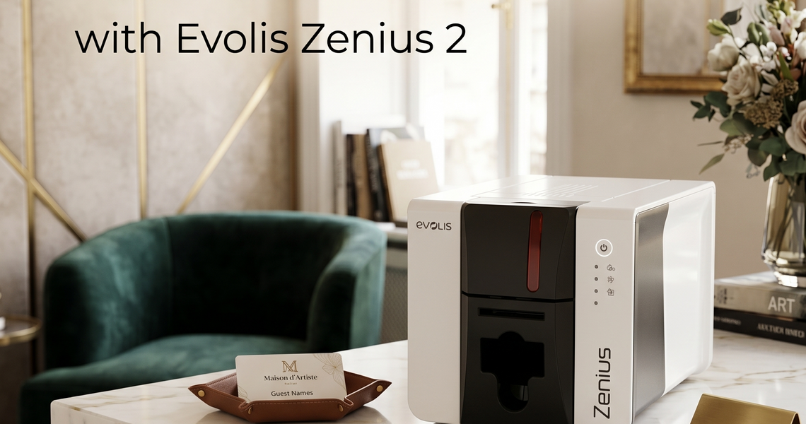 Elegant Boutique Hotel PVC Card Printer with Evolis Zenius 2