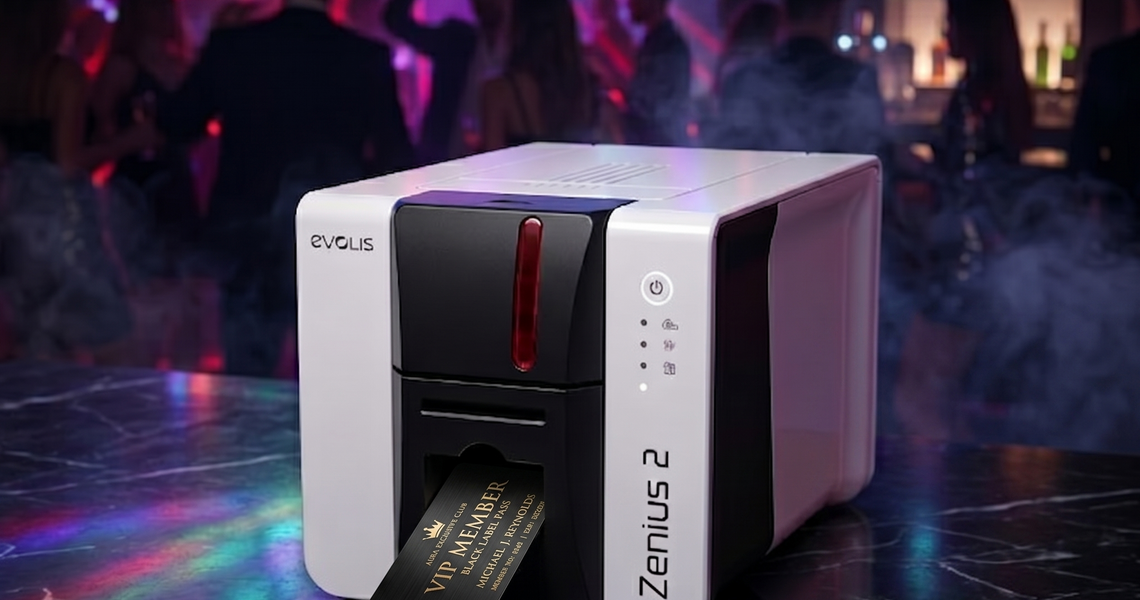 Exclusive Nightclub PVC Card Printer with Evolis Zenius 2