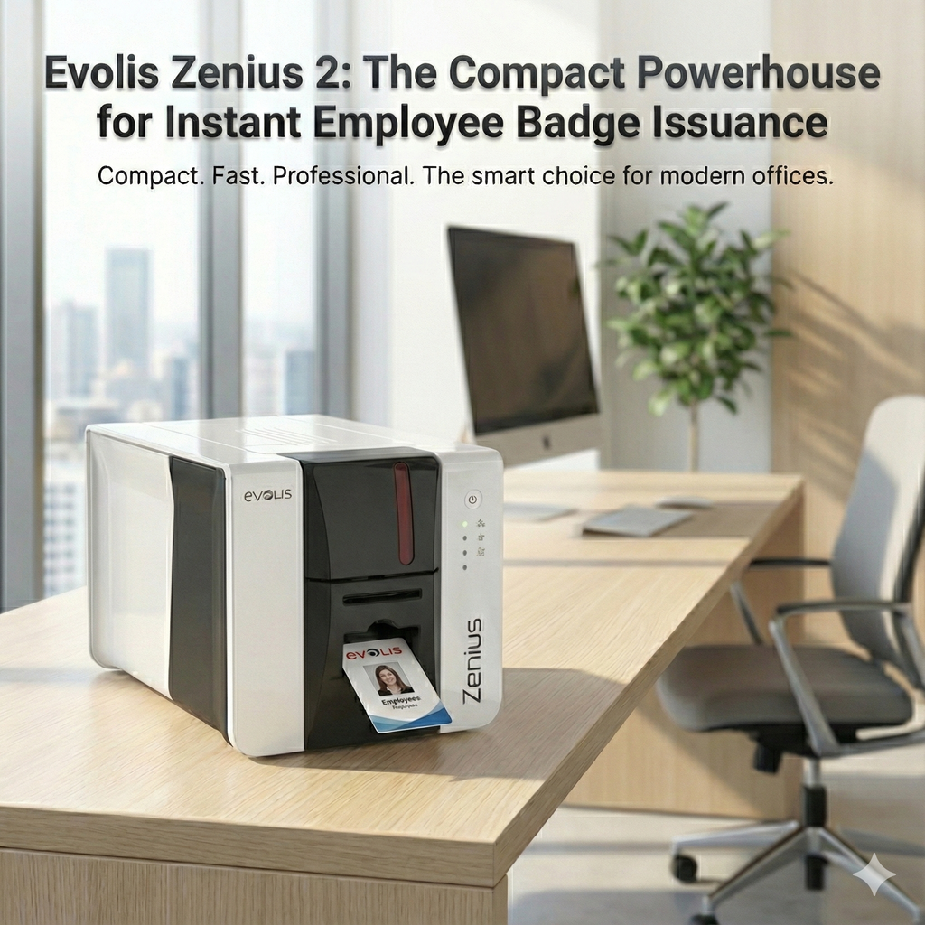 Evolis Zenius 2: The Compact Powerhouse for Instant Employee Badge Issuance