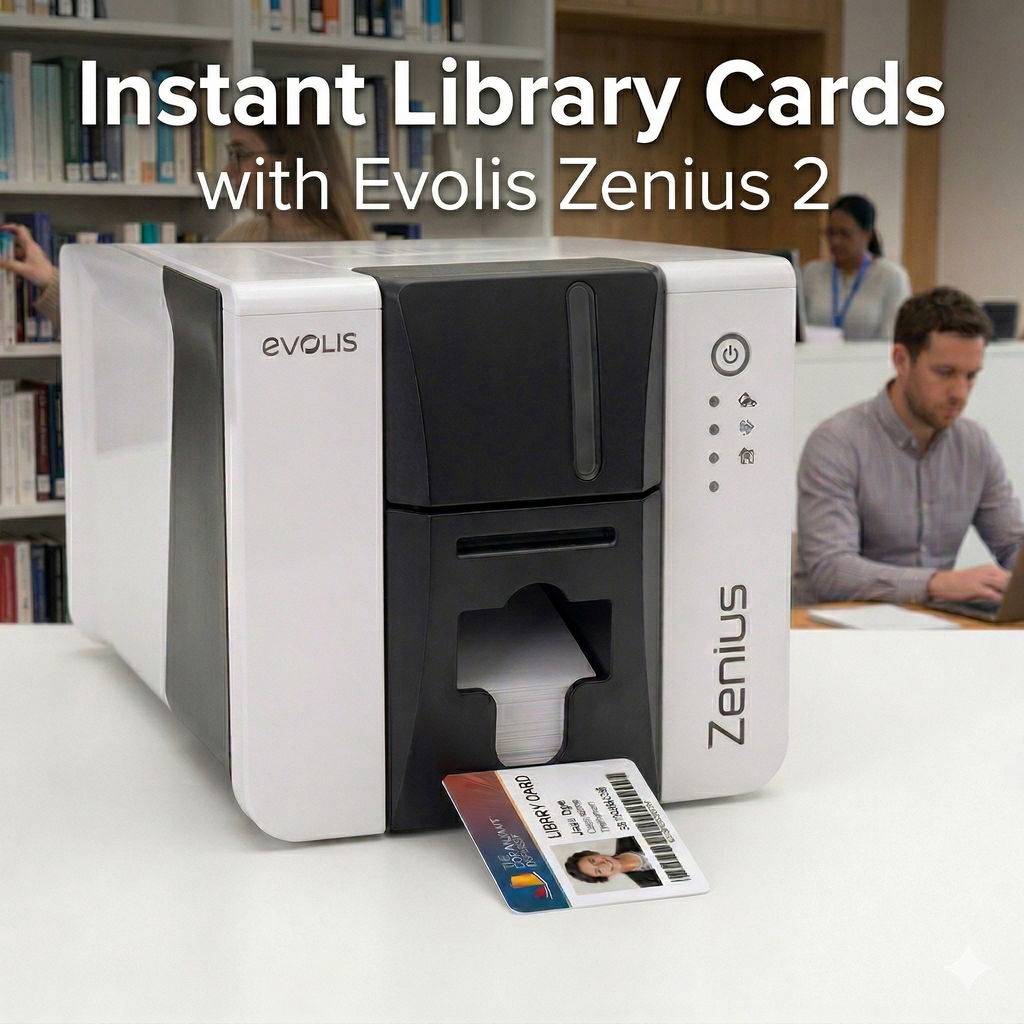 Instant Library Cards with Evolis Zenius 2