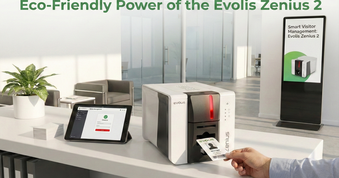 Smart Visitor Management: Eco-Friendly Power of the Evolis Zenius 2