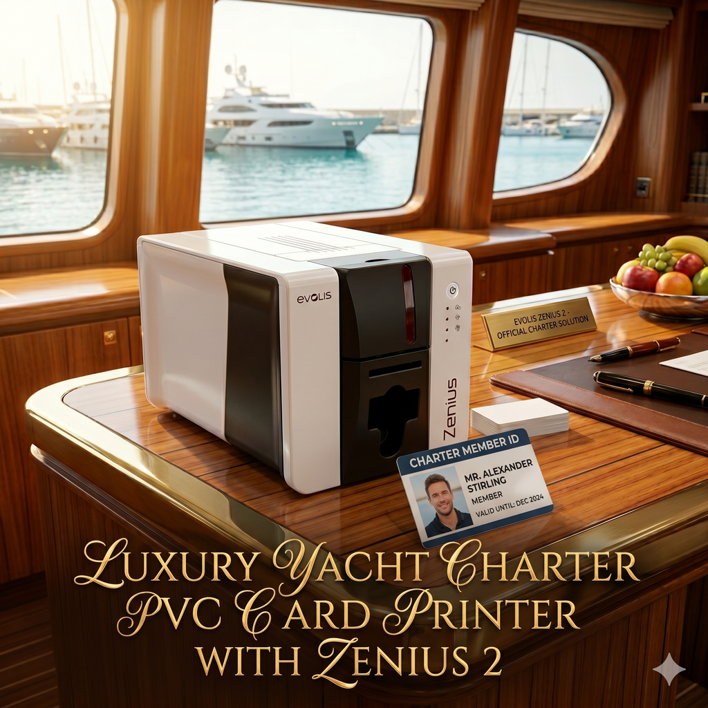 Luxury Yacht Charter PVC Card Printer with Zenius 2