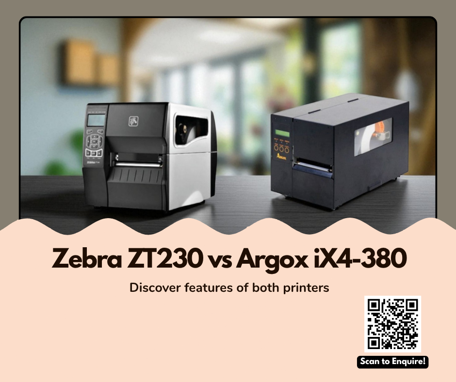 Zebra ZT230 vs Argox iX4-380: Top Industrial Barcode Printers Compared