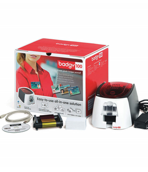 EVOLIS BADGY100 Card Printer Bundle - 1