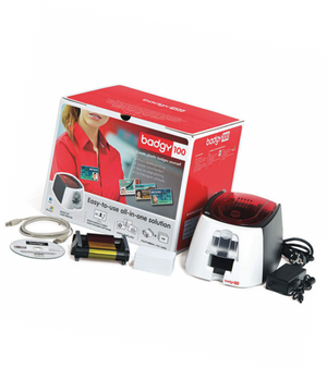 EVOLIS BADGY100 Card Printer Bundle - 2