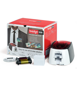 EVOLIS BADGY200 Card Printer Bundle