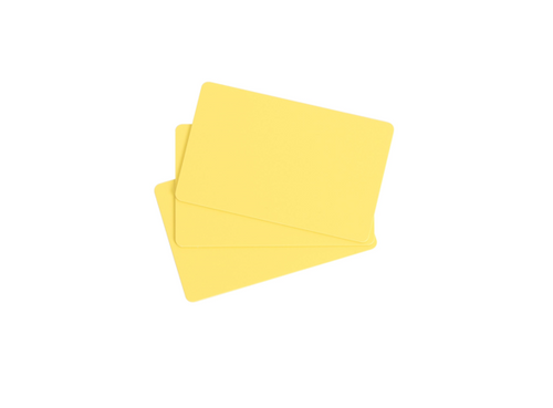 EVOLIS PVC Blank ISO Yellow Card 30mil - 1