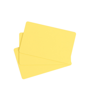EVOLIS PVC Blank ISO Yellow Card 30mil - 1