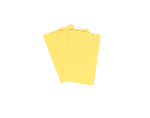EVOLIS PVC Blank ISO Yellow Card 30mil - 2