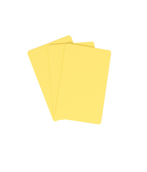 EVOLIS PVC Blank ISO Yellow Card 30mil - 2
