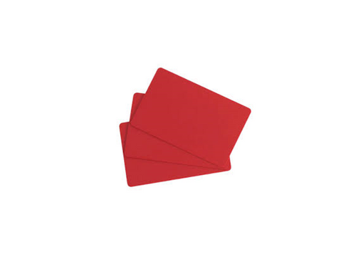 EVOLIS PVC Blank ISO Red Card 30mil - 1