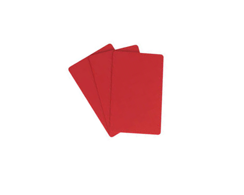 EVOLIS PVC Blank ISO Red Card 30mil - 2